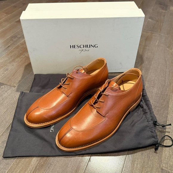 Heschung Goodyear-Salvia Purecalf Sequia Cuir Gold (Woman's size 42.5 / US 9.5) - Picture 1 of 8